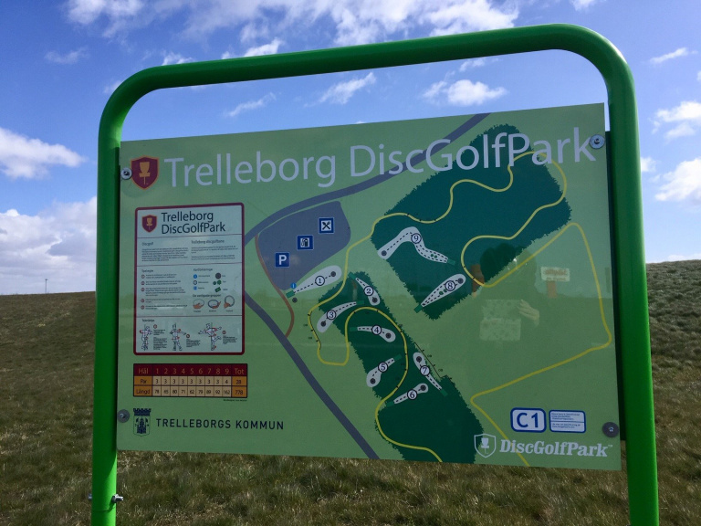 Discgolfpark i Albäck.