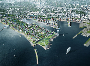 Översiktsbild framtida stadsdelar