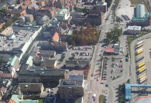 Flygfoto kvarteret Herkules