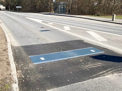 Aktivt farthinder i Västra Ringvägen