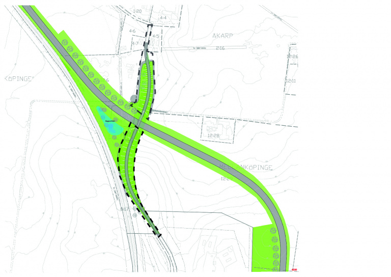 Planområde detaljplan Mellanköpingevägen
