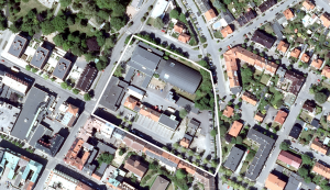 Ortofoto kvarteret Badhuset