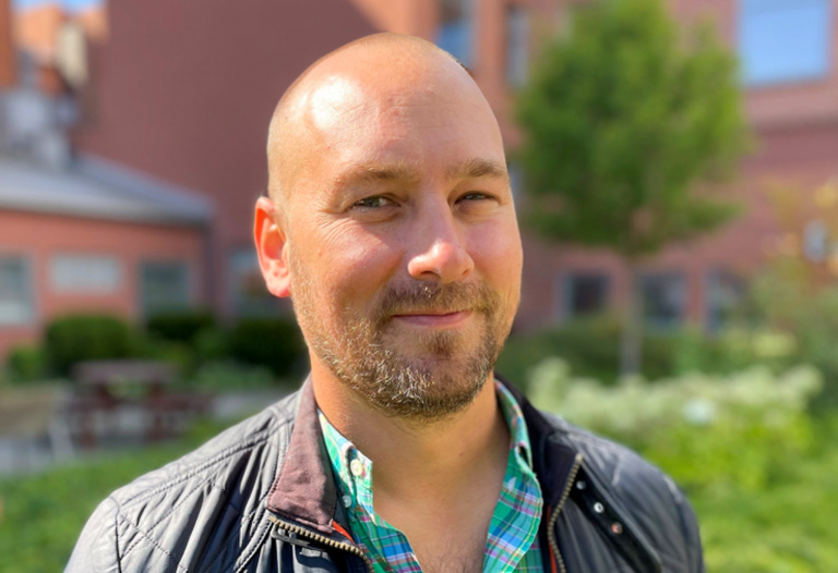 Närbild på Petter Norman.