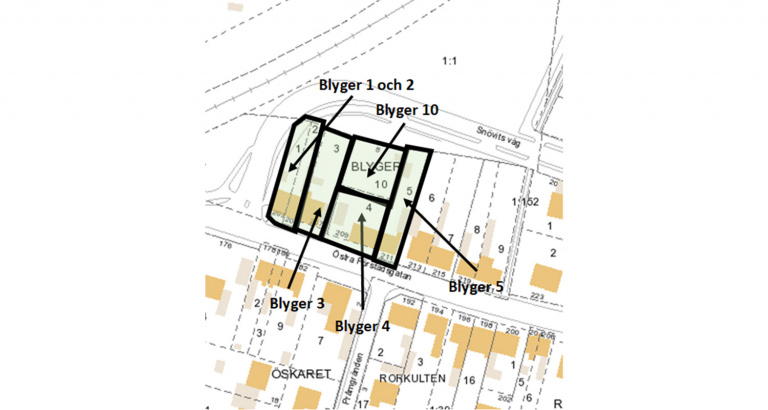 karta rivning blyger 1-5, 10