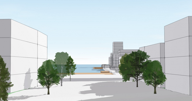 sjöstaden i 3d - gatuvy