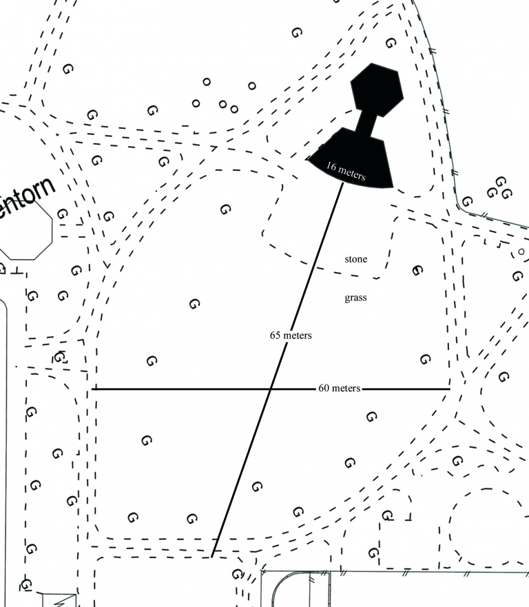 Mått Stadsparken Measurements of the area