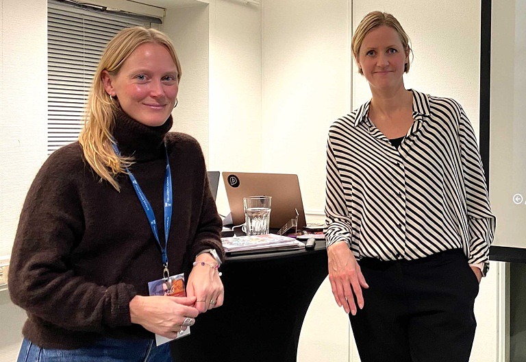 Sofia Mård Ek och Helena Nordström från Placebrander.