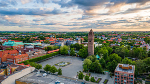 Flygbild Trelleborg.